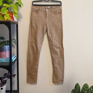 Zara tan skinny jeans